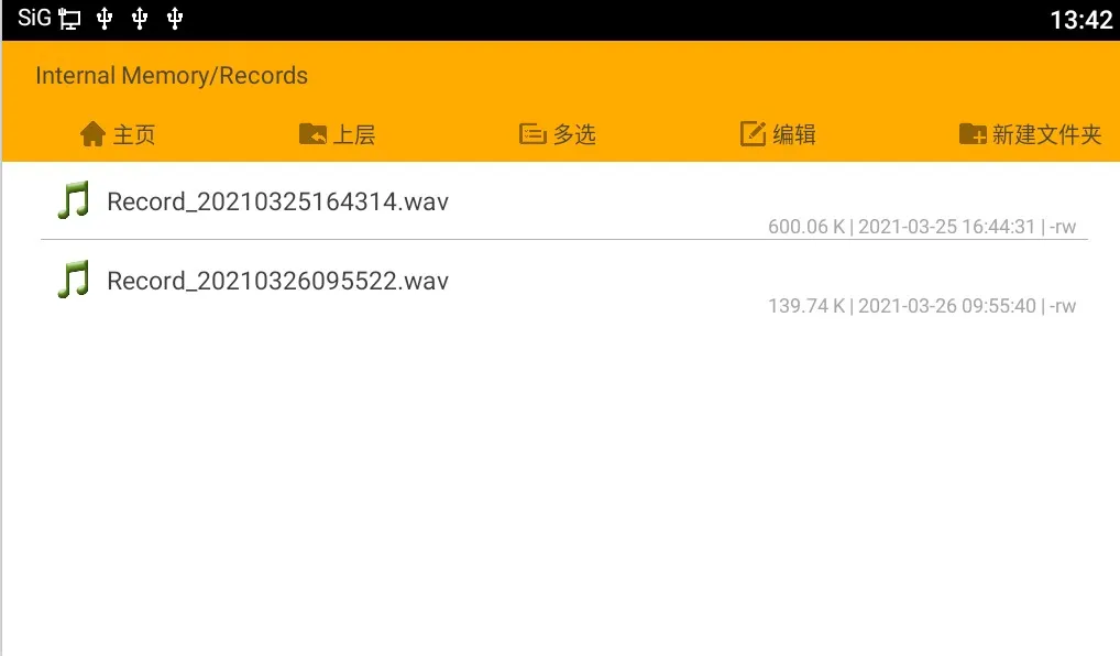 Leer archivos de grabación desde unidad USB
