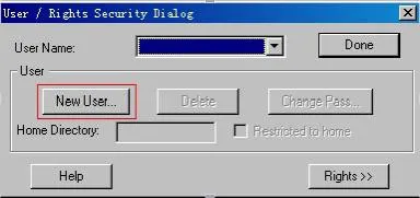 Creando un nuevo usuario en el servidor FTP