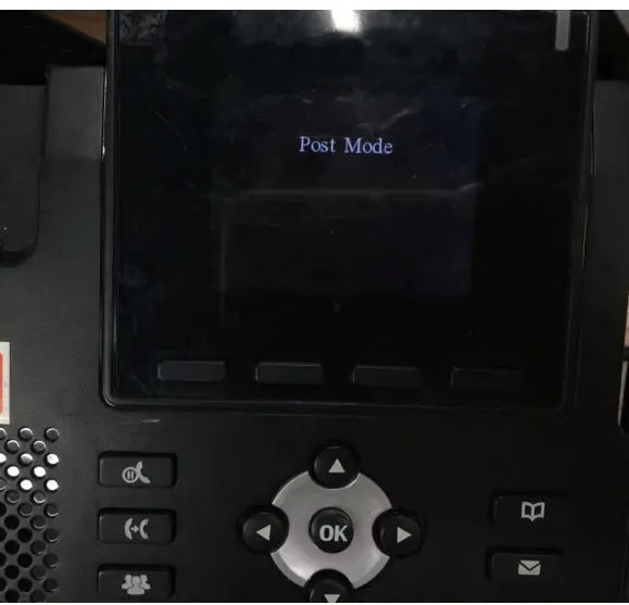 Ingresando al modo POST en el teléfono