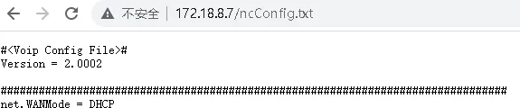Obteniendo el archivo de configuración nc desde el navegador