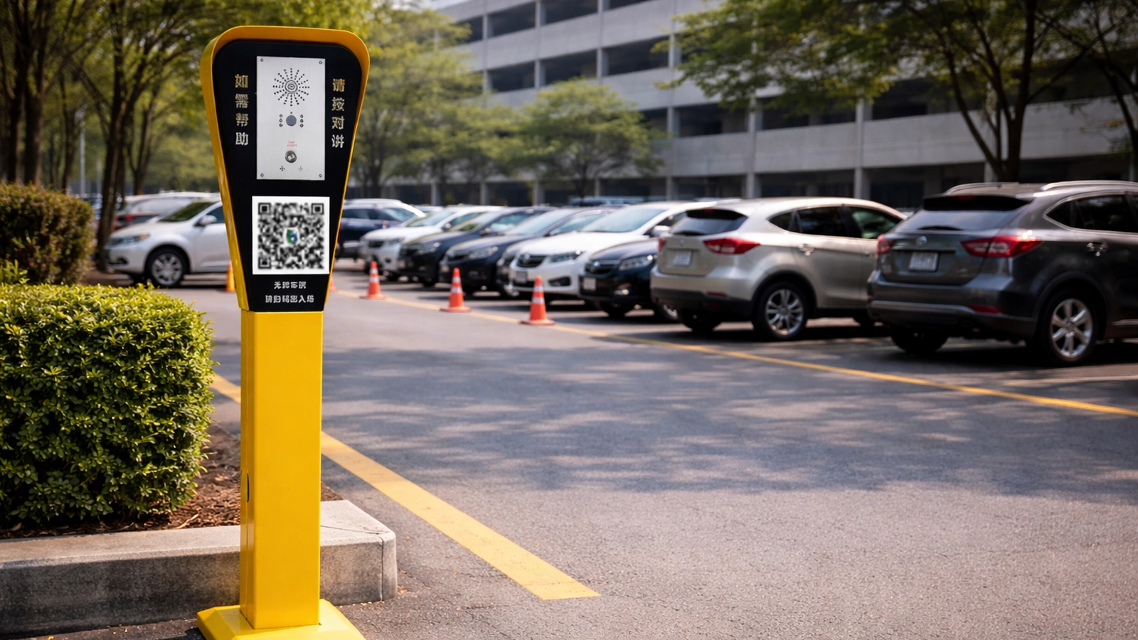 Parking Lot Emergency Call Box System