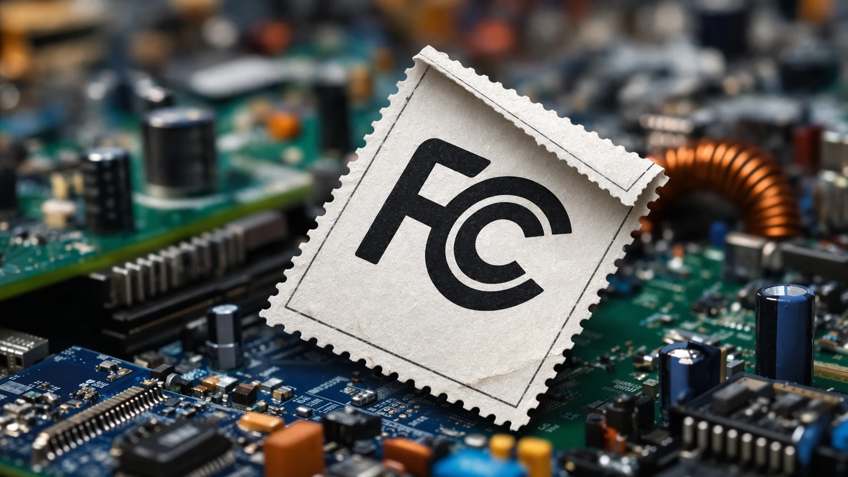 Diagrama de flujo que muestra la ruta de aprobación de dispositivos FCC desde la identificación de la parte de la norma hasta las pruebas, presentación, etiquetado y entrada al mercado