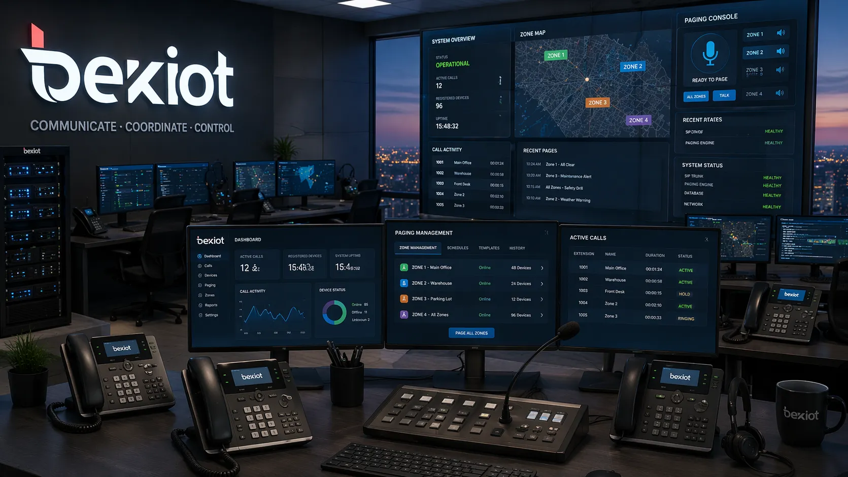 Paging Phone System for Business Communication and Emergency Alerts