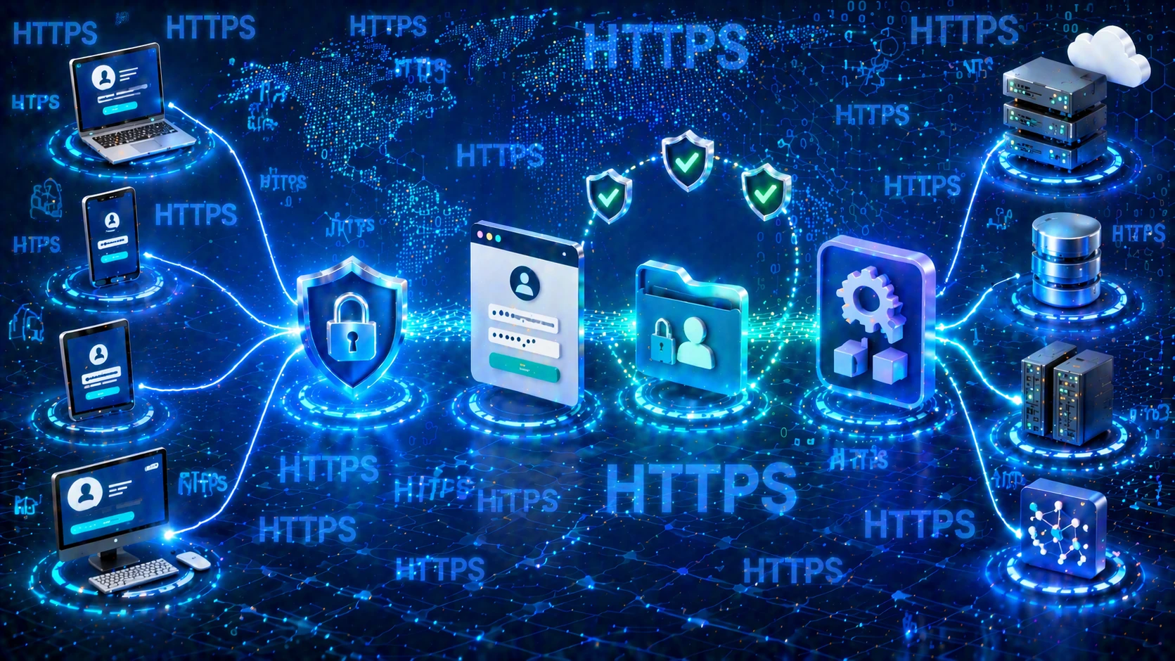 HTTPS vinculado a páginas de inicio de sesión, sesiones de administración y comunicaciones de API