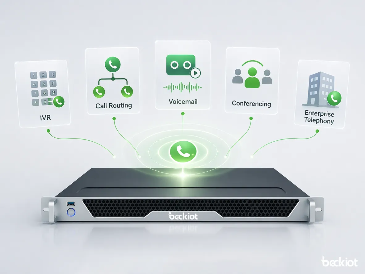 Ricas características de telefonía comercial