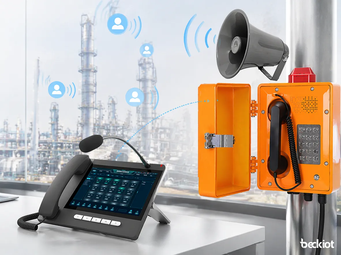 Intercomunicador bidireccional + transmisión grupal