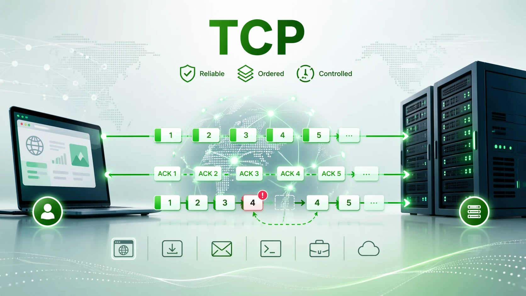 ¿Qué es el Protocolo de Control de Transmisión (TCP)? Usos, Funcionamiento y Aplicaciones