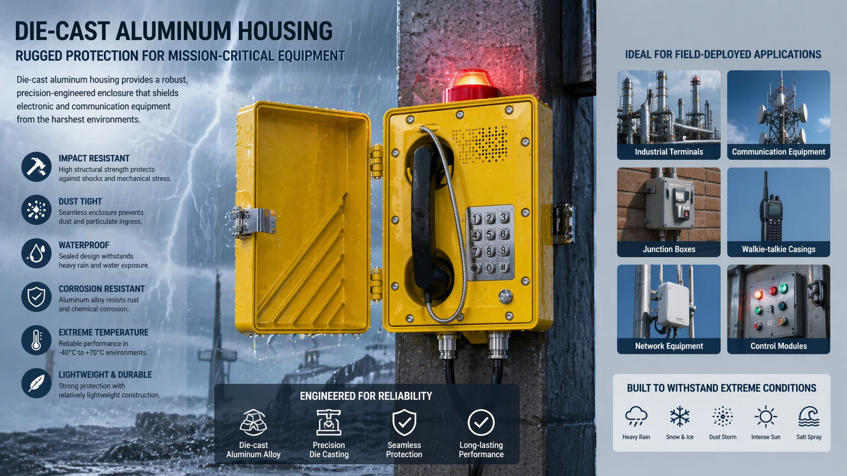 ¿Qué es una Carcasa de Aluminio Fundido a Presión? Normas, Grados de Protección y Aplicaciones