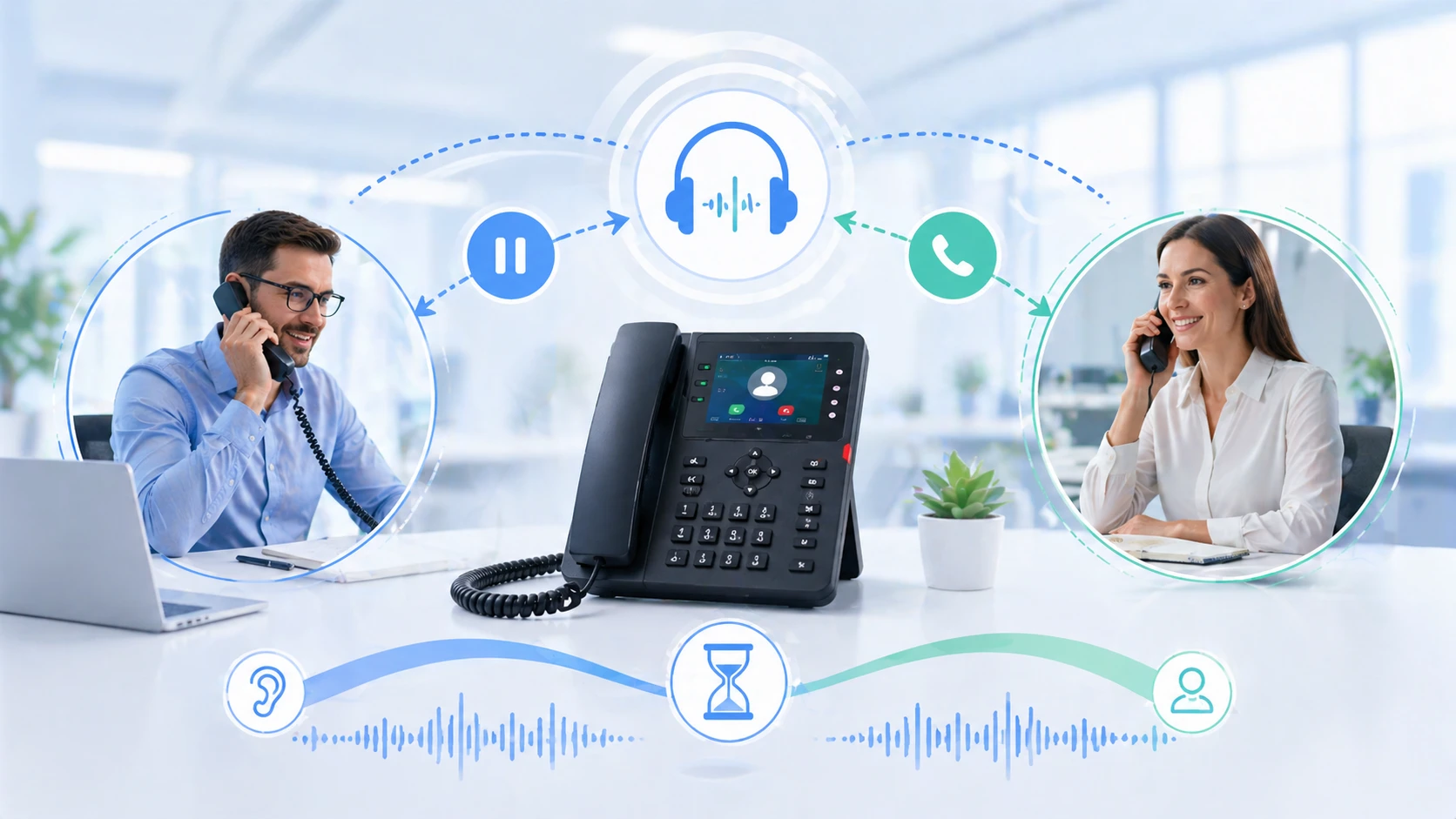 ¿Cuáles son las características y ventajas de la retención de llamadas?