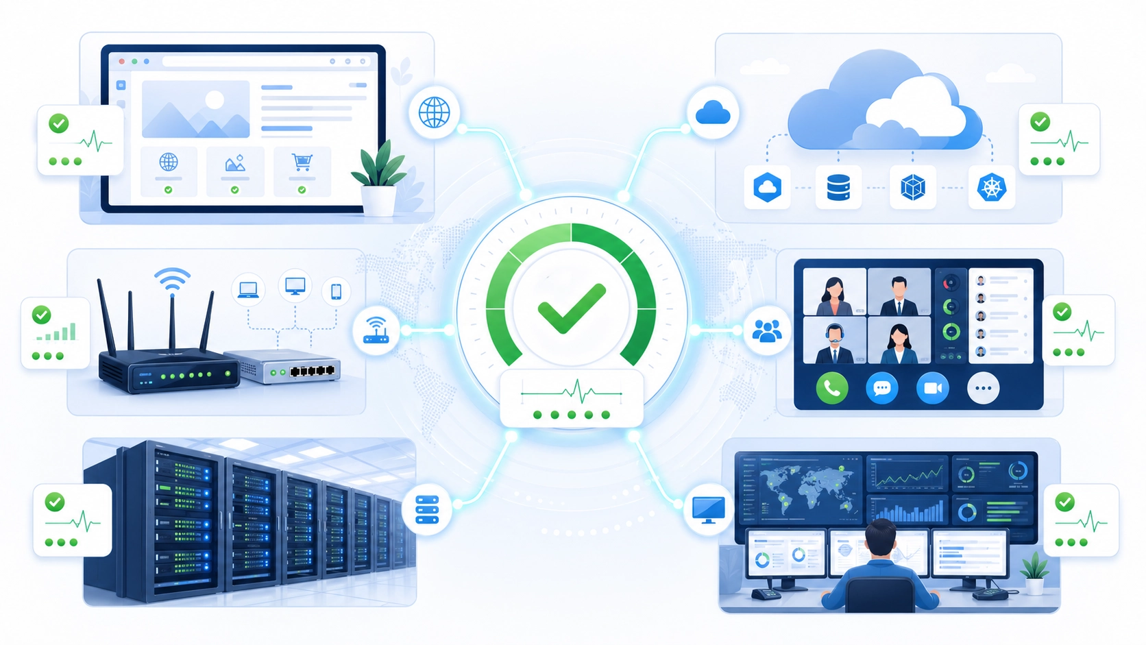 Niveles de disponibilidad de uptime comparando la fiabilidad del 99 por ciento, 99,9 por ciento y 99,99 por ciento con el impacto del tiempo de inactividad
