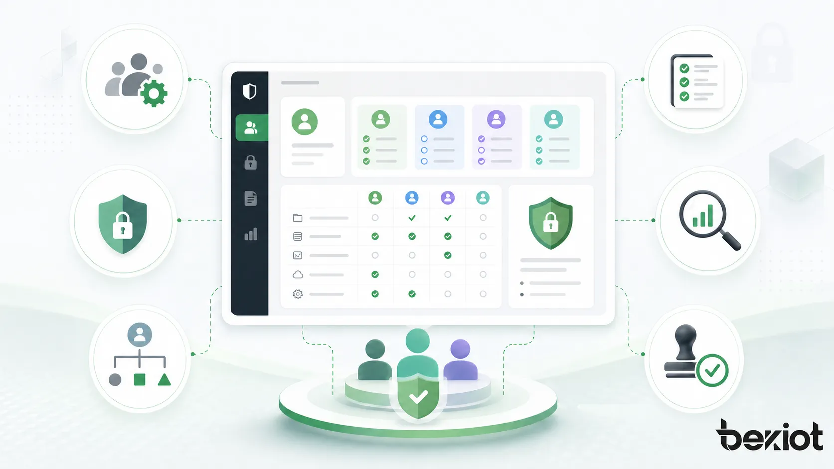 ¿Cuáles son las características del control de acceso basado en roles?
