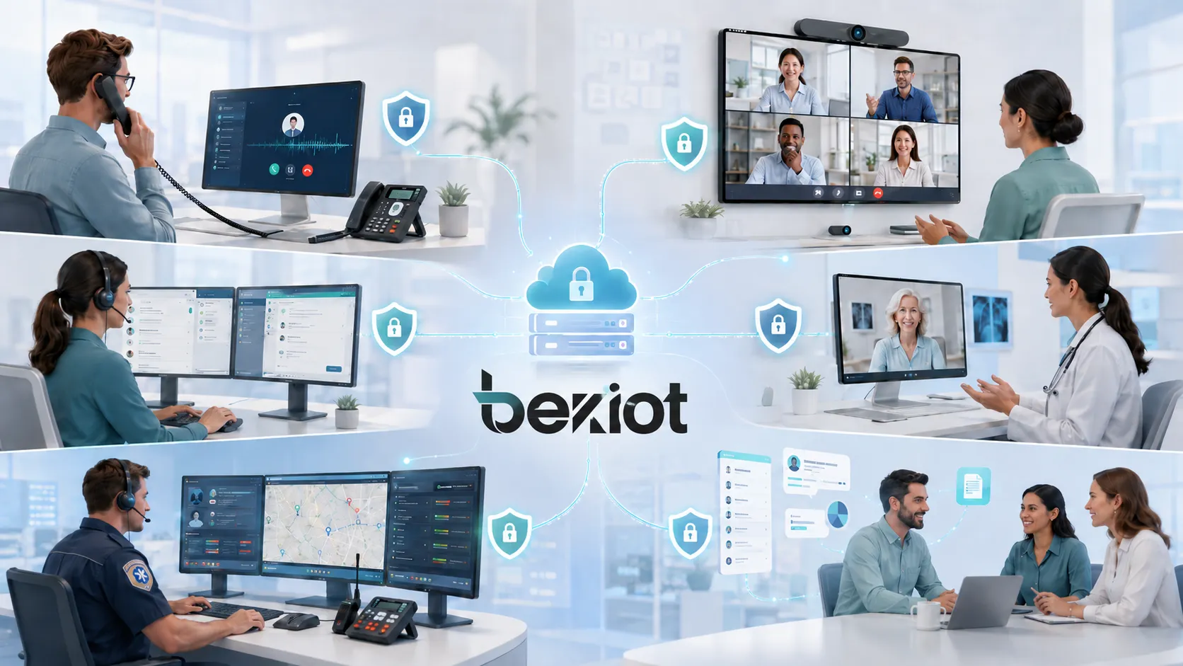 Aplicaciones SRTP en llamadas VoIP seguras, videoconferencias WebRTC, centros de contacto, telemedicina, despacho de emergencia y comunicaciones empresariales