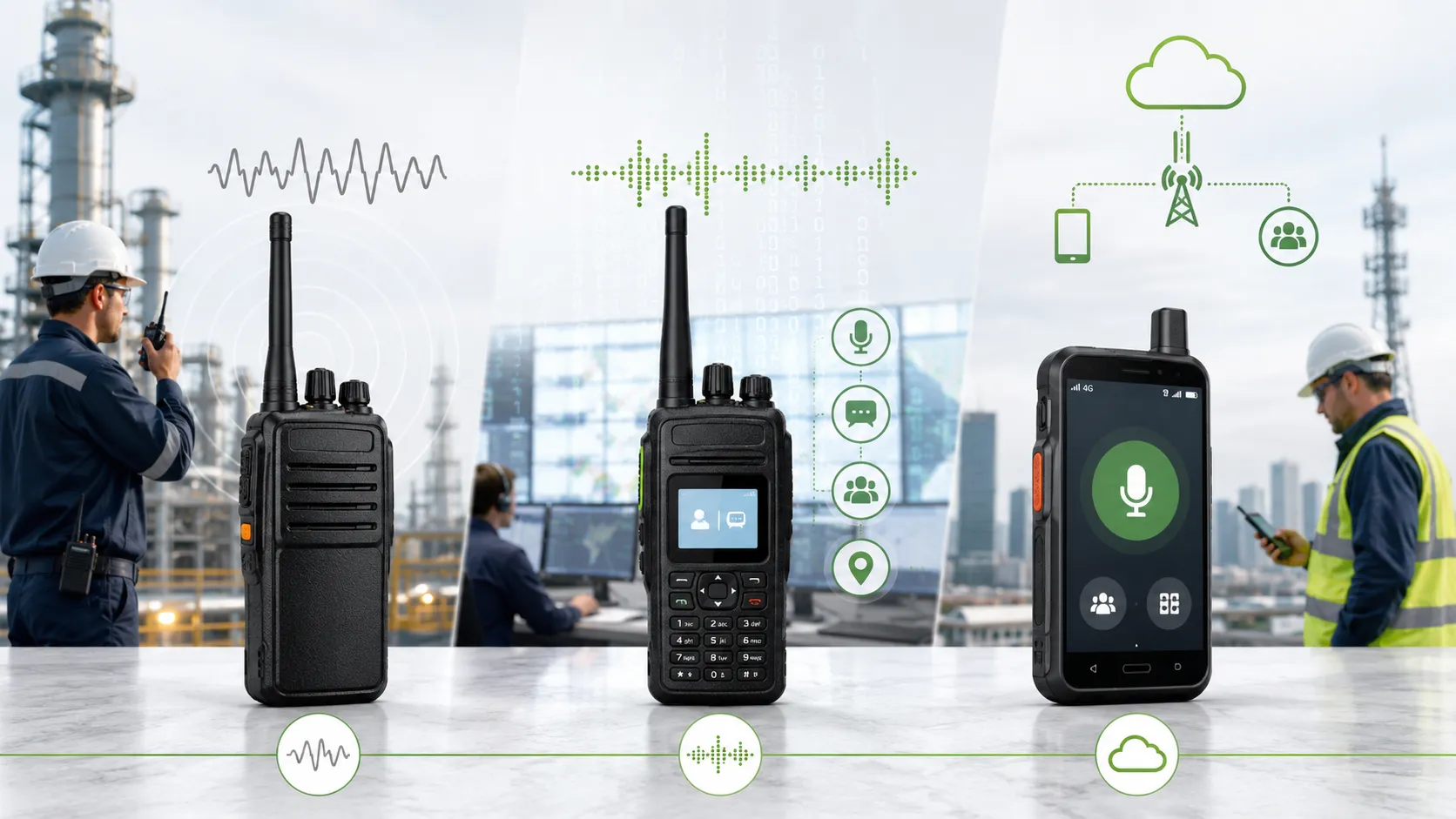 Radios analógicas, digitales y PoC: diferencias, aplicaciones y evolución futura