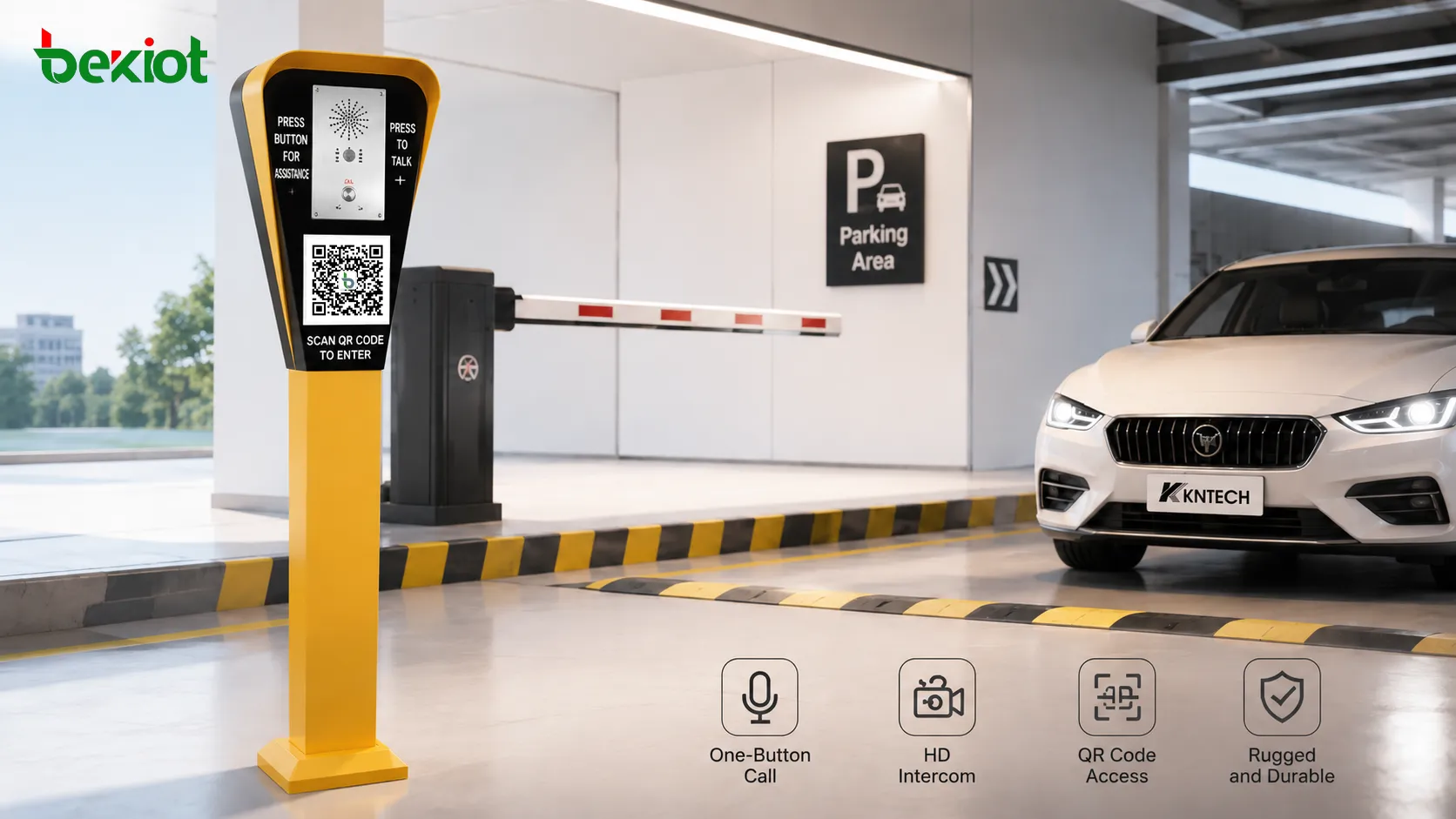Sistema de intercomunicación para estacionamientos: comunicación de emergencia, características de seguridad y aplicaciones de estacionamiento inteligente