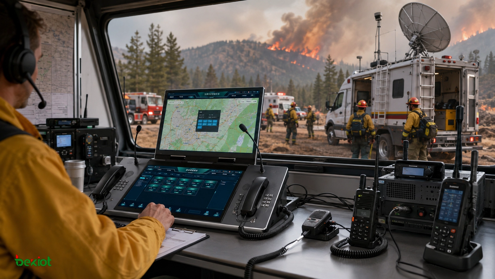 Consola integrada de mando y despacho de emergencia para operaciones de extinción de incendios forestales