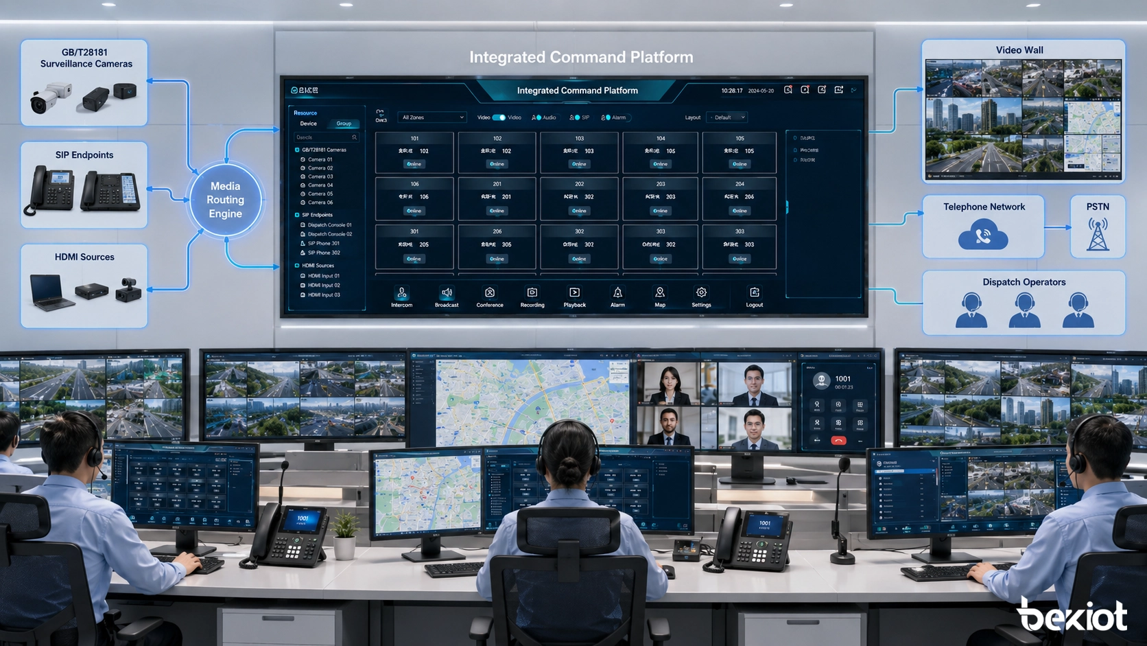 Sistemas de Comando de Audio-Video Integrados para Centros de Comando