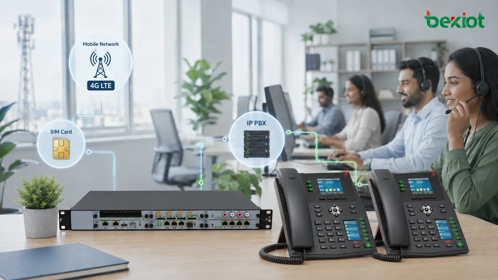 ¿Cómo convertir un número SIM móvil en un sistema telefónico fijo?