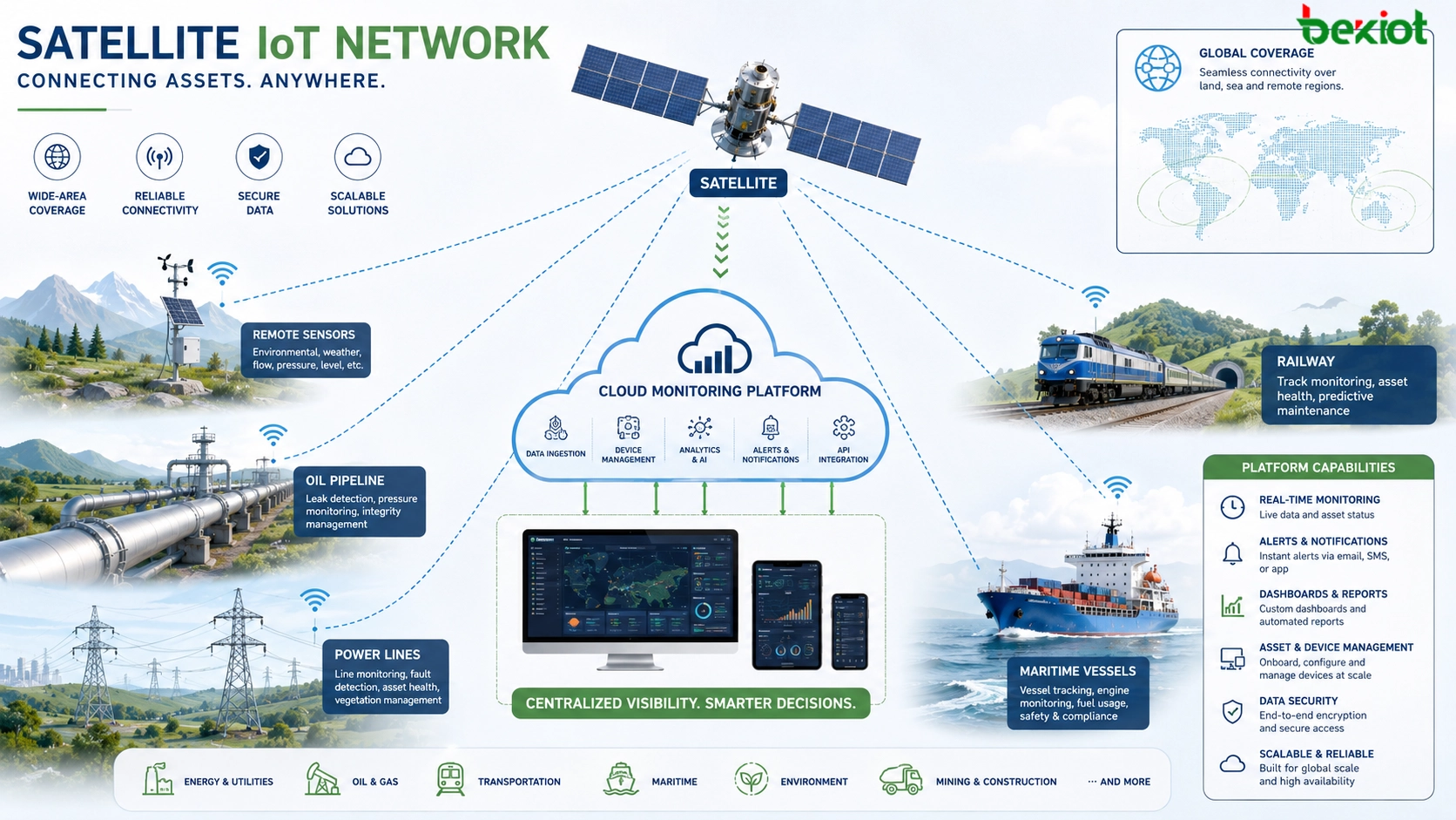 ¿Cuáles son las ventajas del IoT satelital?