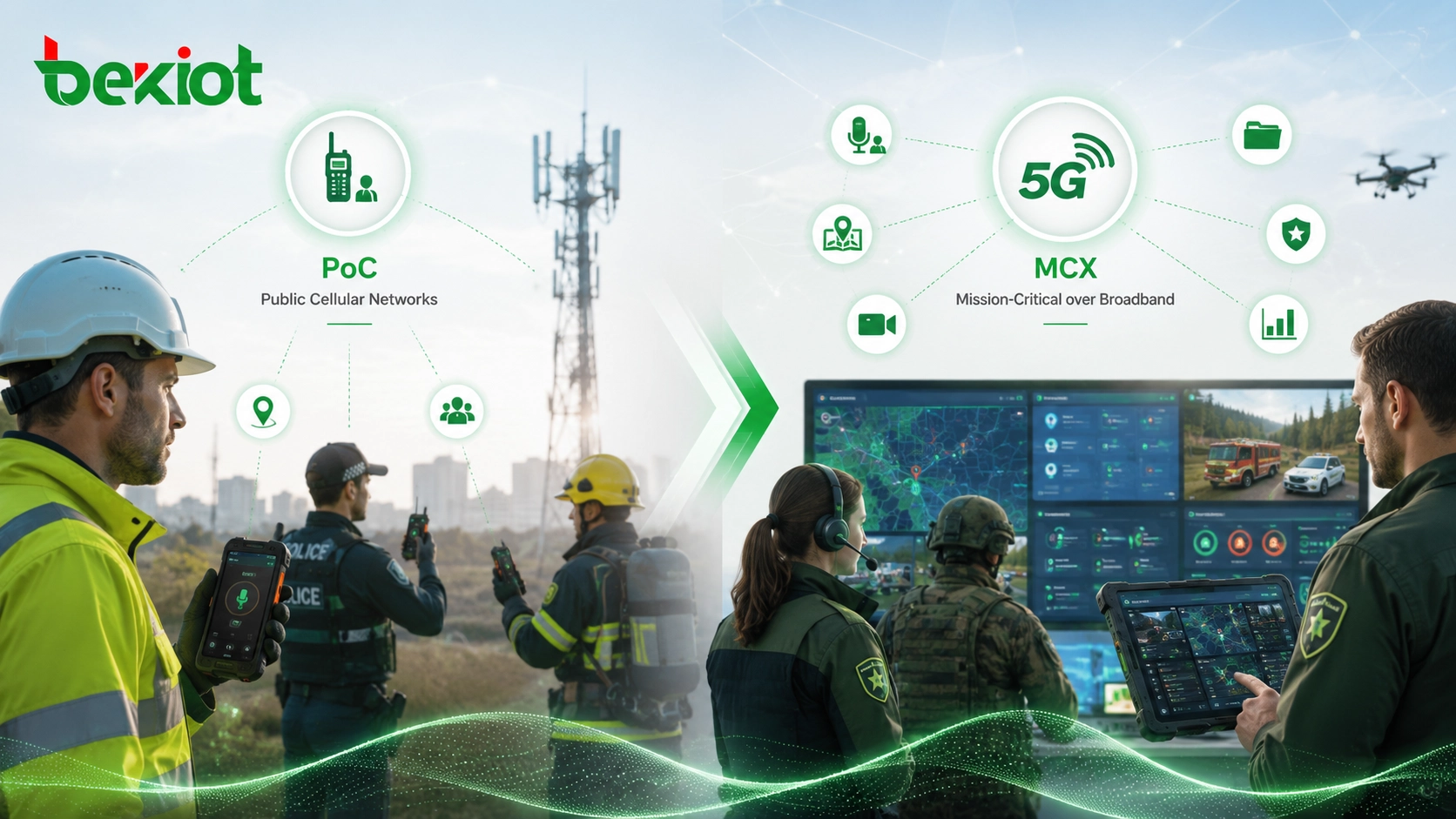 De PoC a MCX: La Evolución De La Comunicación De Misión Crítica De Banda Ancha