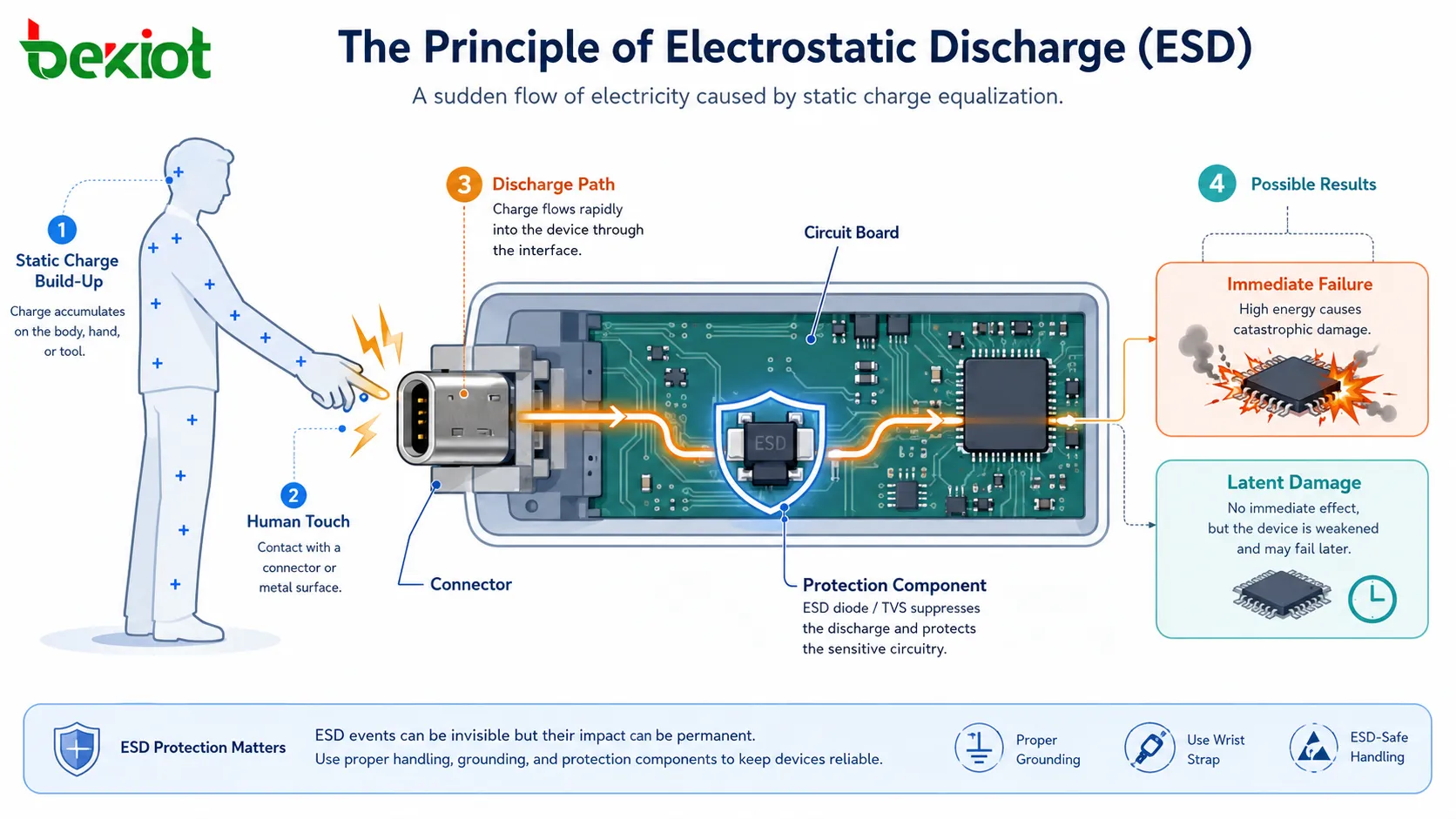 ¿Qué es la descarga electrostática (ESD)?