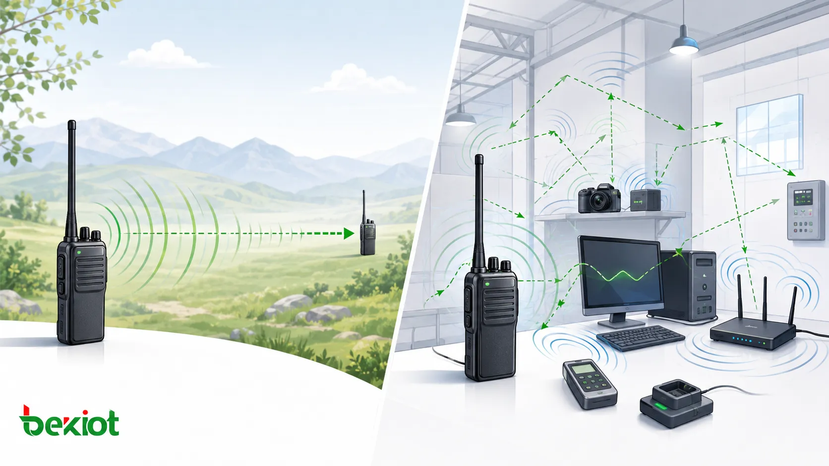 ¿Una mayor potencia en un walkie-talkie siempre es mejor? Guía de cobertura, interferencia y despliegue práctico