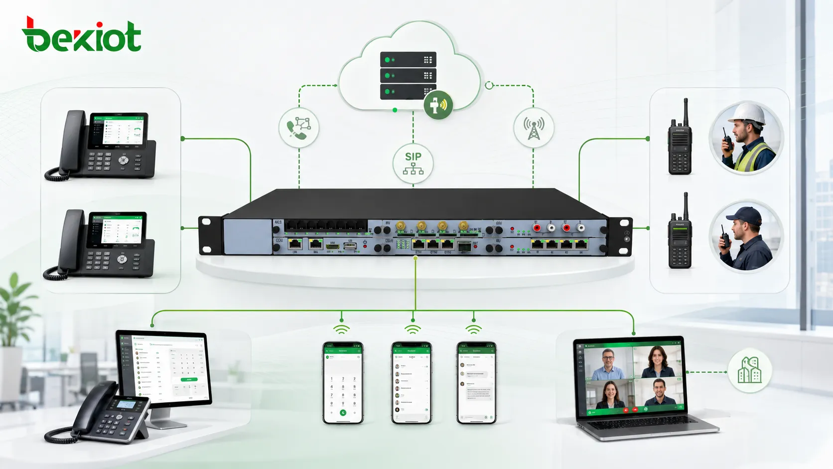 Cómo los sistemas telefónicos pueden ampliar las capacidades de radio bidireccional y oficina móvil