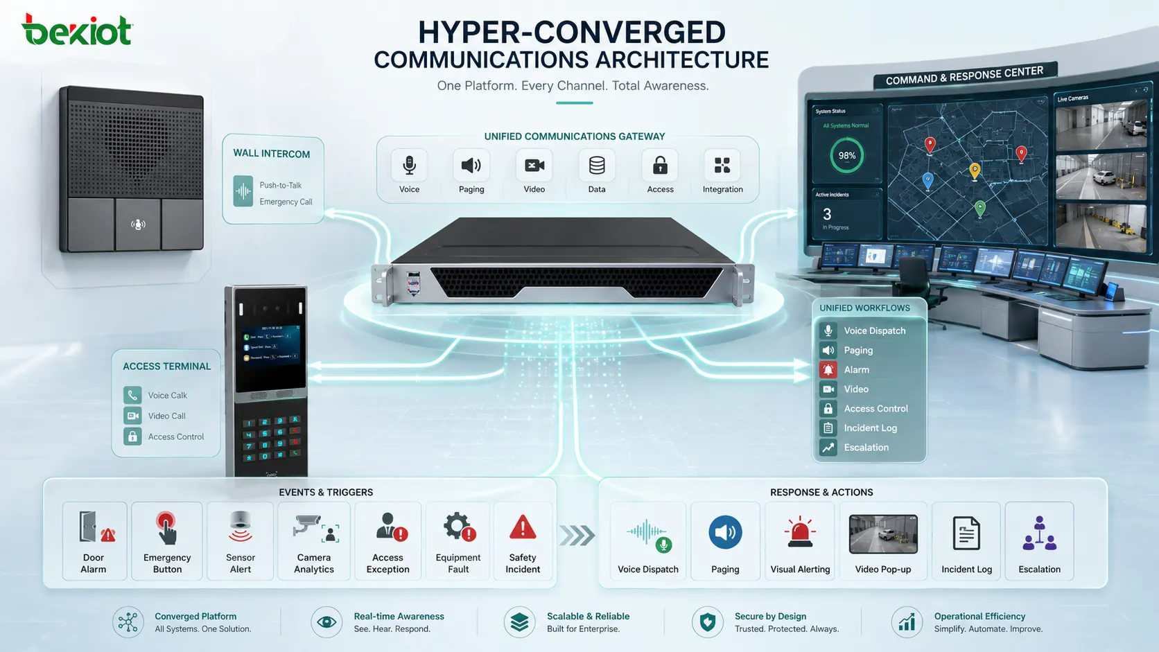 Comunicaciones hiperconvergentes: funciones clave y casos de uso