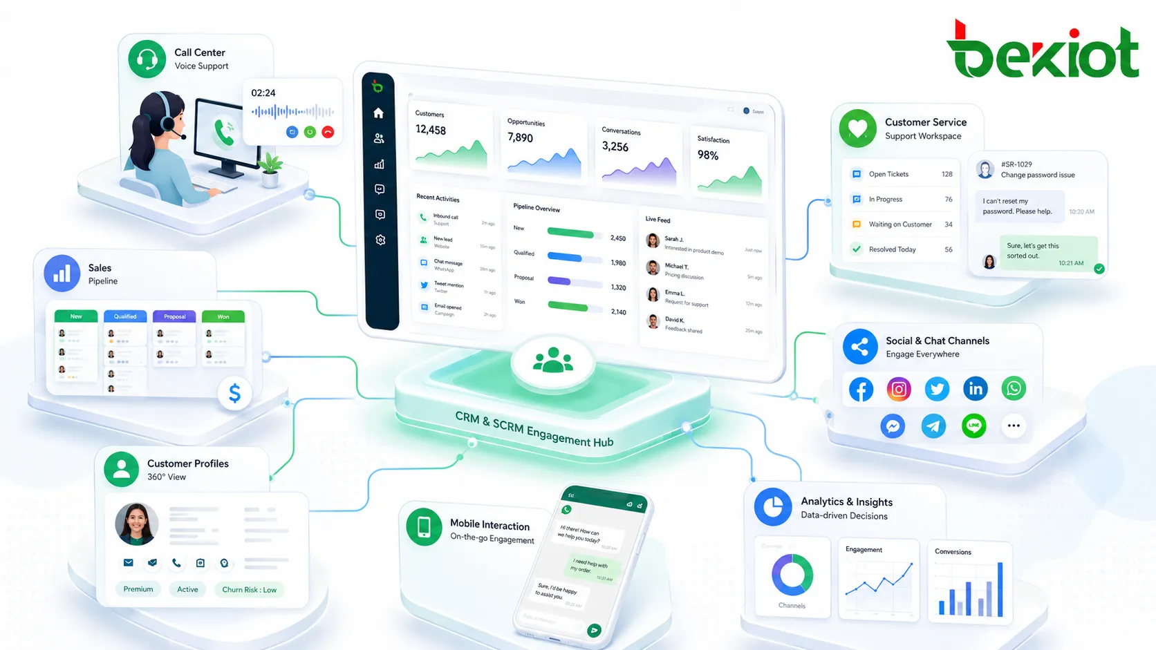 ¿Qué son CRM y SCRM?