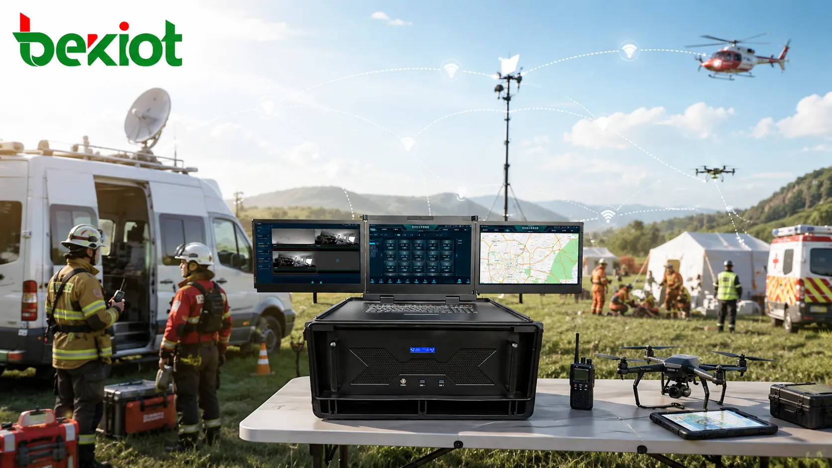 Cómo lograr comunicación de emergencia en campo sin estación base