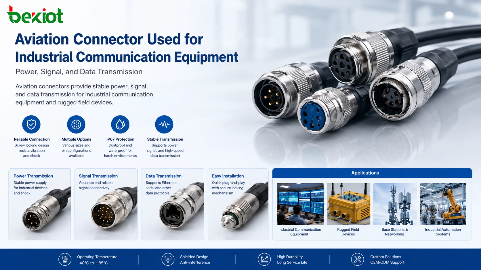 ¿Qué es un conector de aviación?