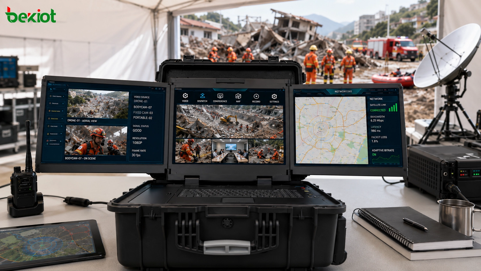 ¿Cómo puede una caja de comando de emergencia mejorar la transmisión de video en redes débiles?