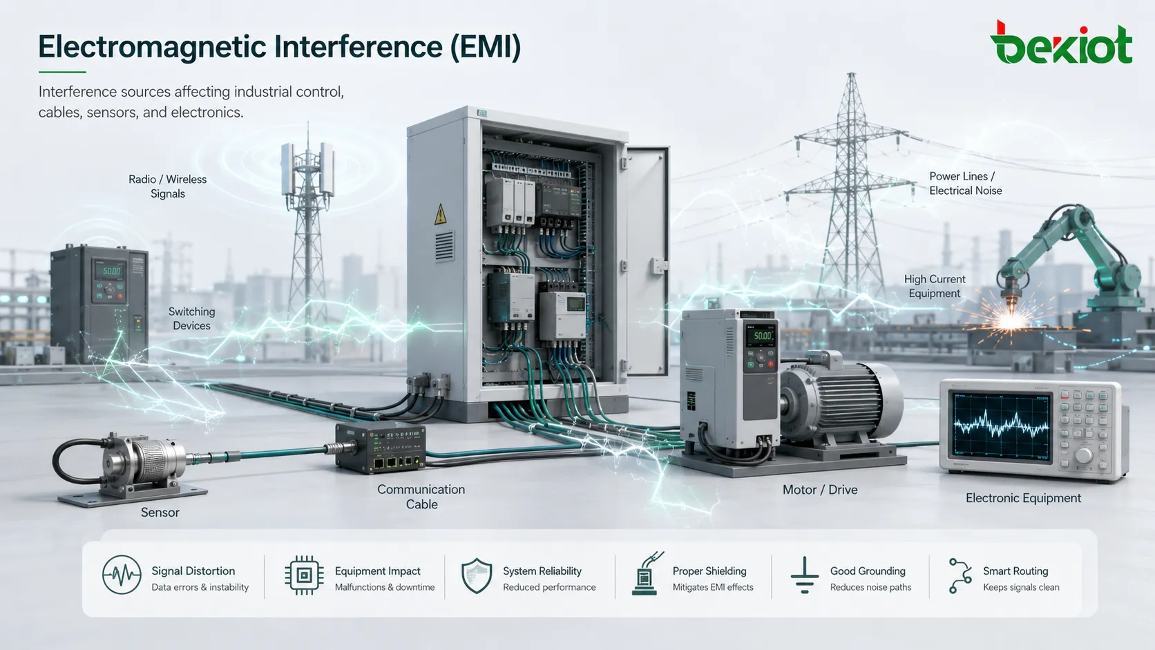 ¿Qué es la interferencia electromagnética (EMI)? Normas y niveles de protección