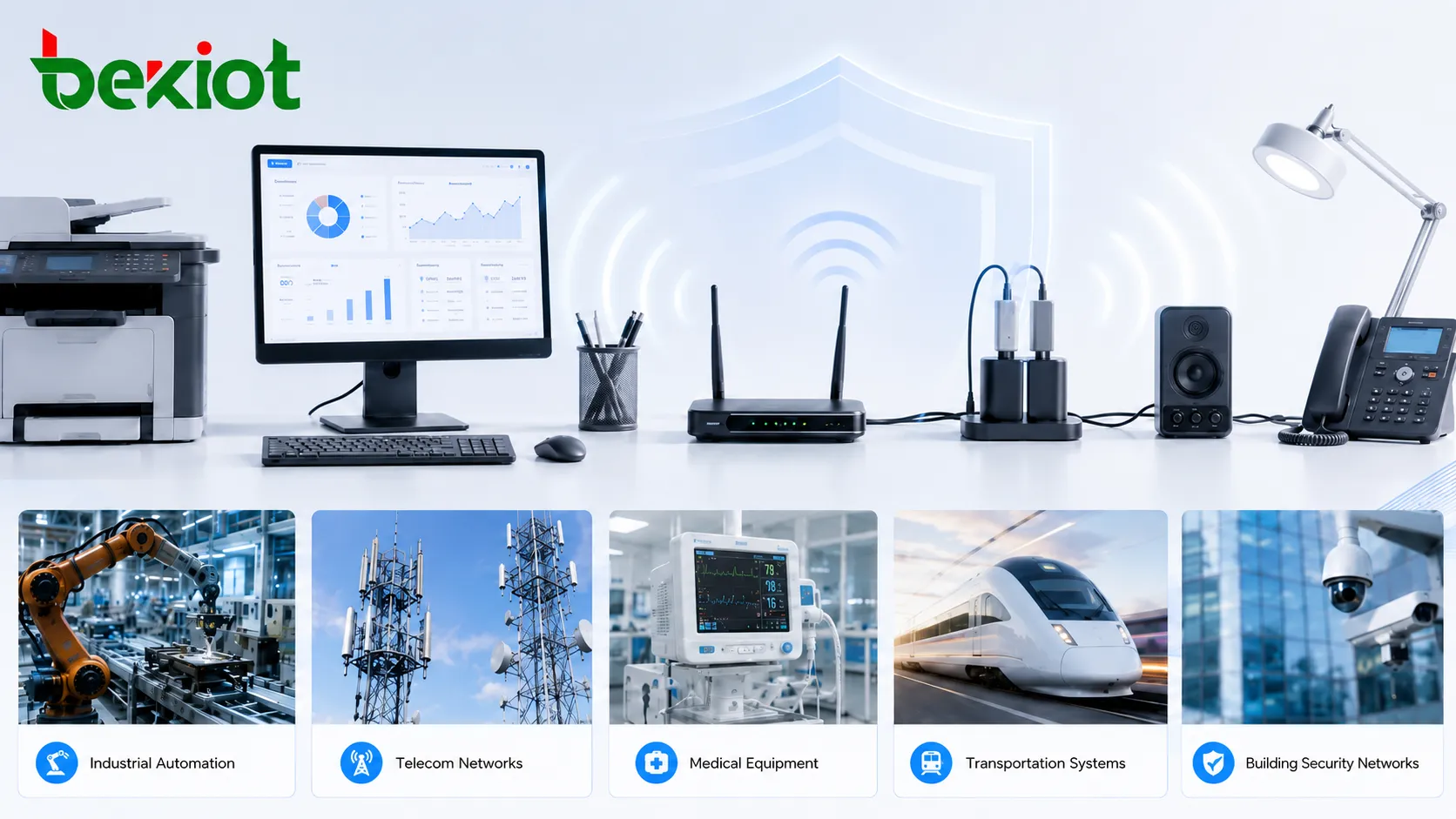 Aplicaciones EMI en automatización industrial telecomunicaciones equipos médicos sistemas de transporte y redes de seguridad de edificios
