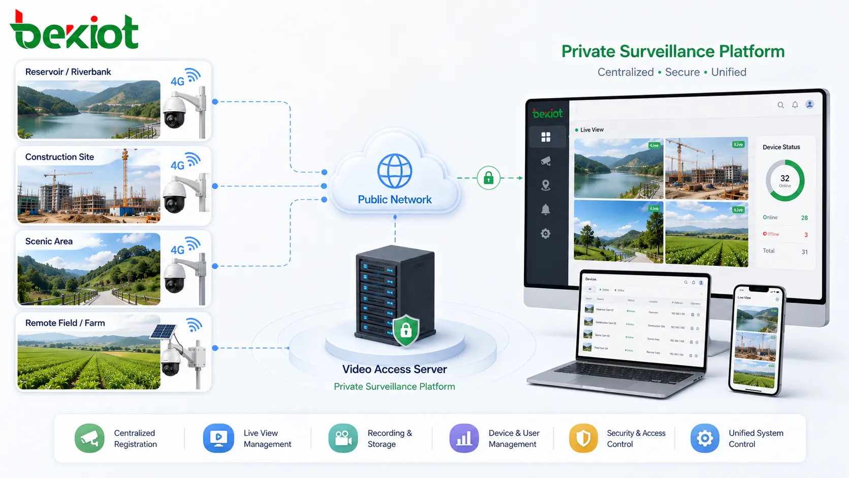 Cómo construir una plataforma privada de videovigilancia para cámaras 4G