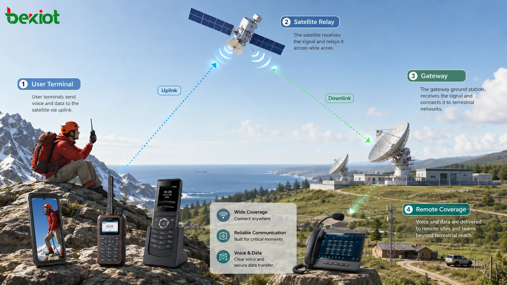 Cómo funciona la comunicación por satélite: rango de cobertura y casos de uso