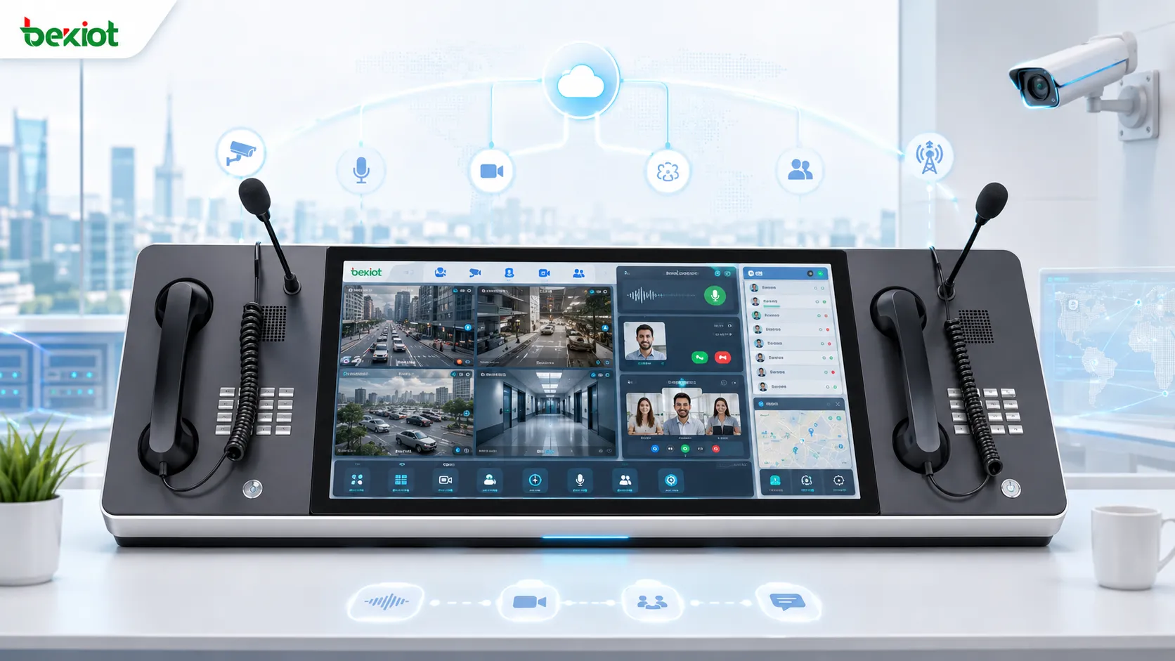Solución de integración de vídeo para consola de despacho WebRTC