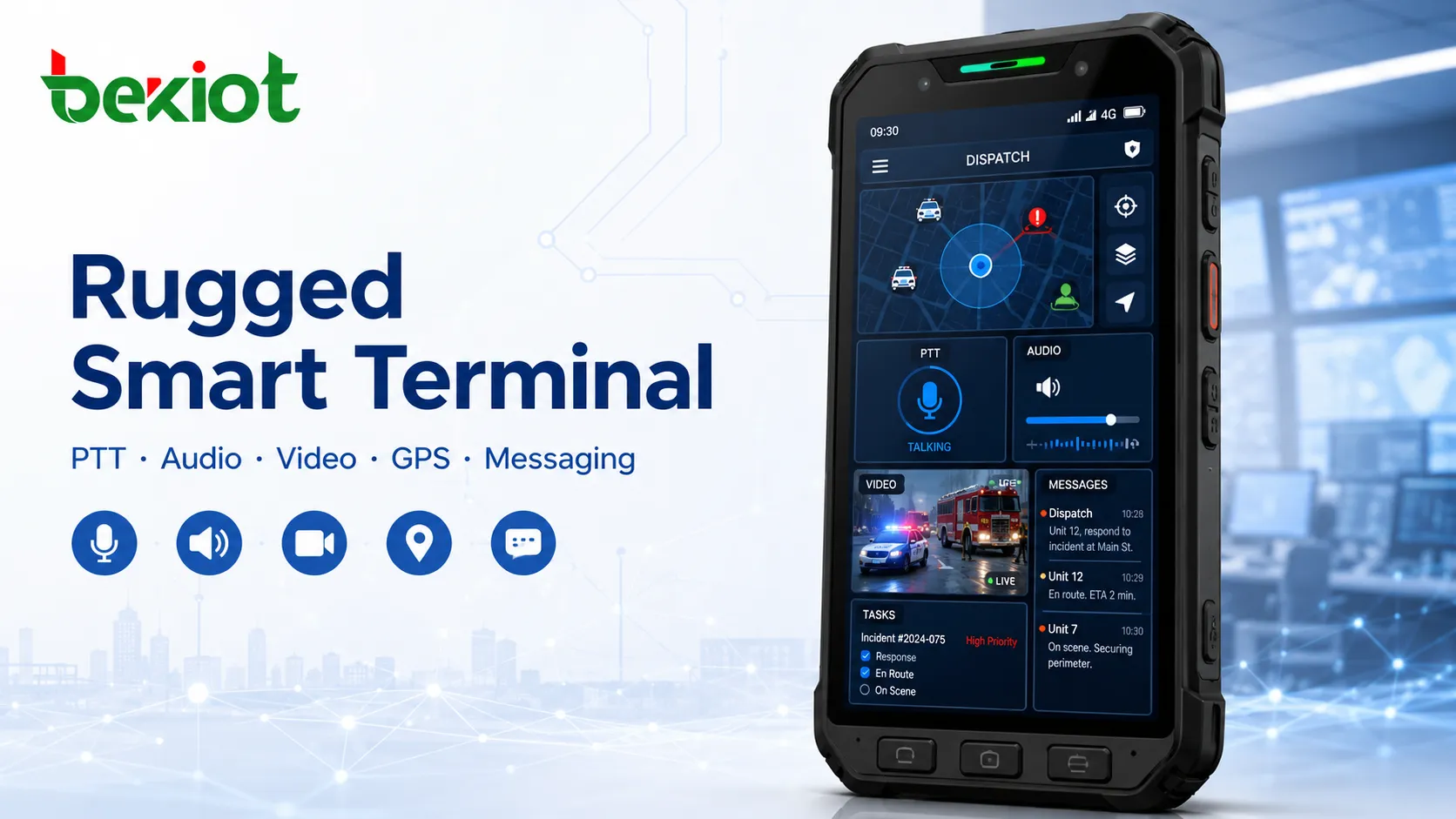 Interfaz de terminal inteligente robusto para despacho de mando de emergencias