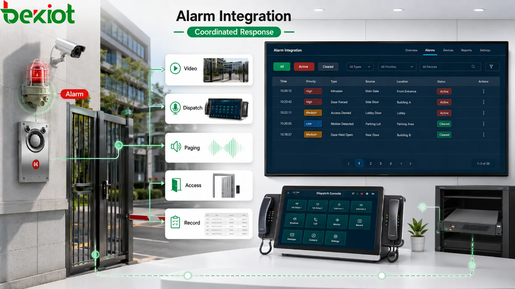 ¿Cuál es el valor de sistema de la integración de alarmas?