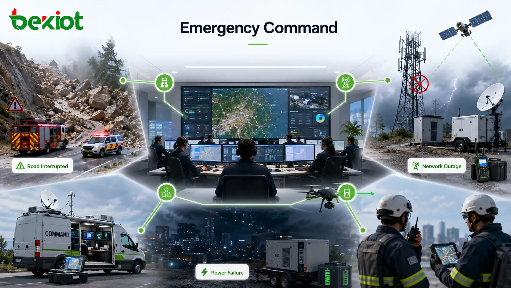 ¿Qué son las “tres desconexiones” en el mando de emergencias?