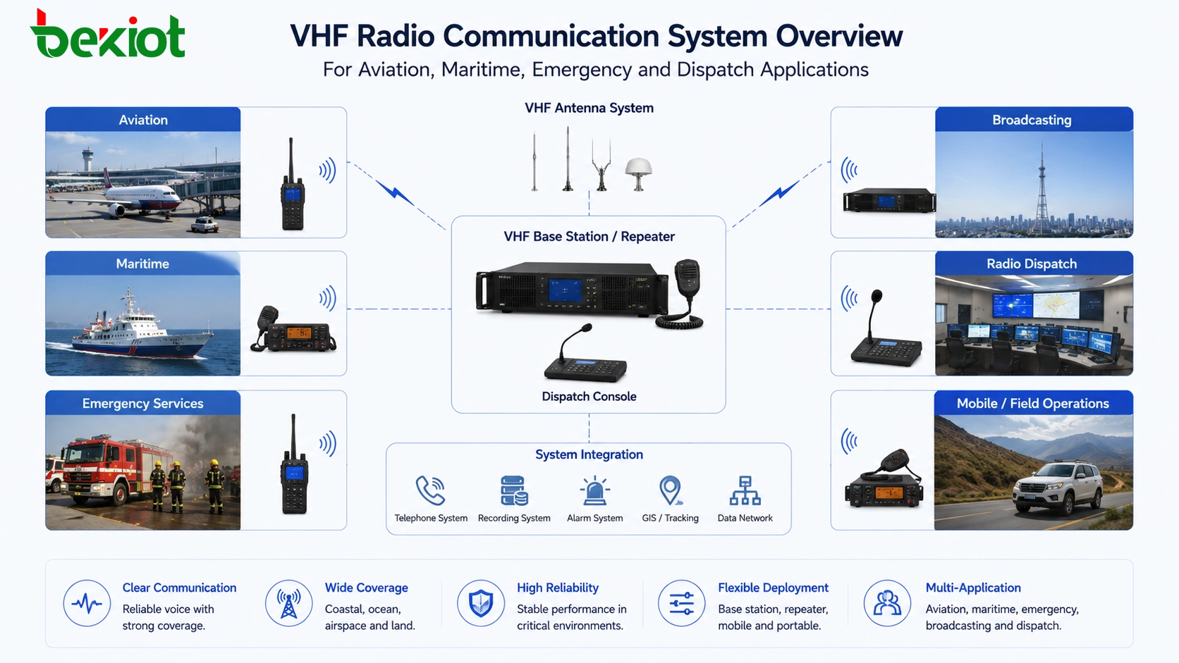 ¿Qué es la comunicación por radio VHF?