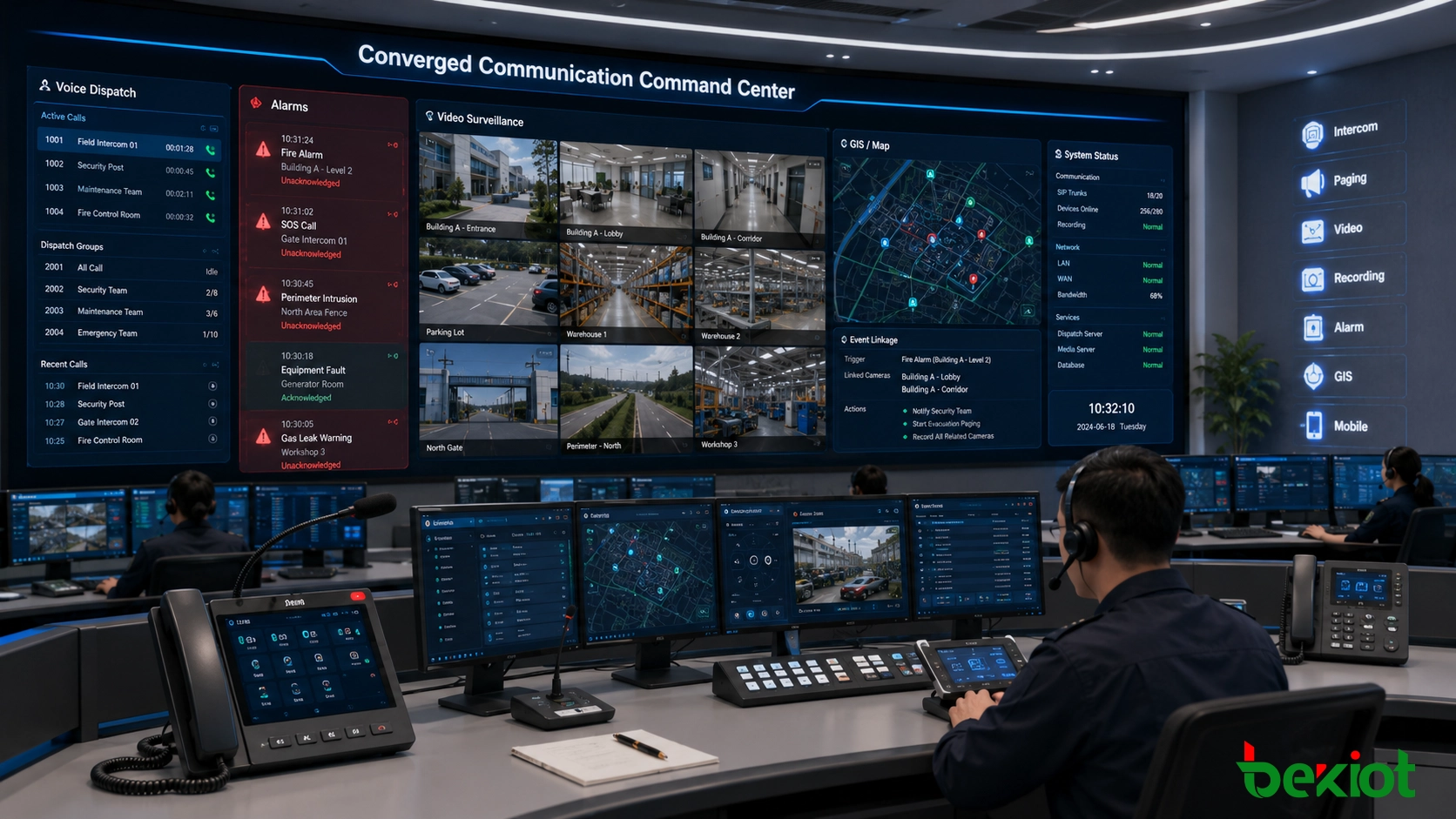 Integración de videovigilancia para sistemas de comunicación de emergencia y despacho