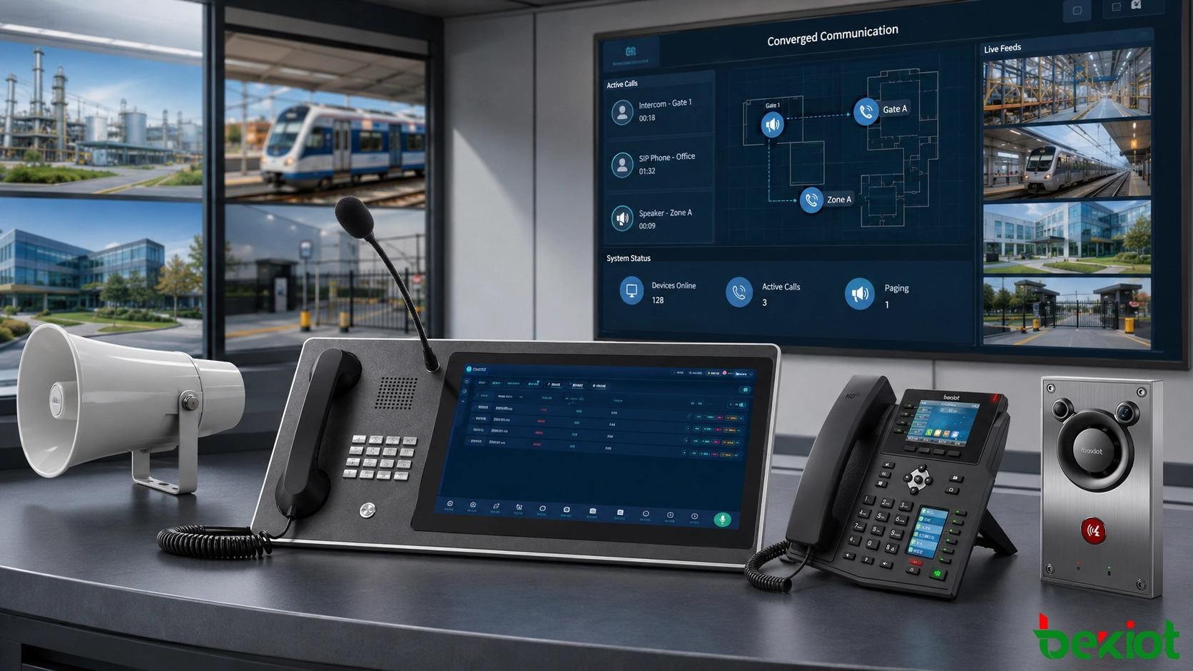 Solución de Comunicaciones Convergentes para la Integración de Voz, Radio, Vídeo y Megafonía