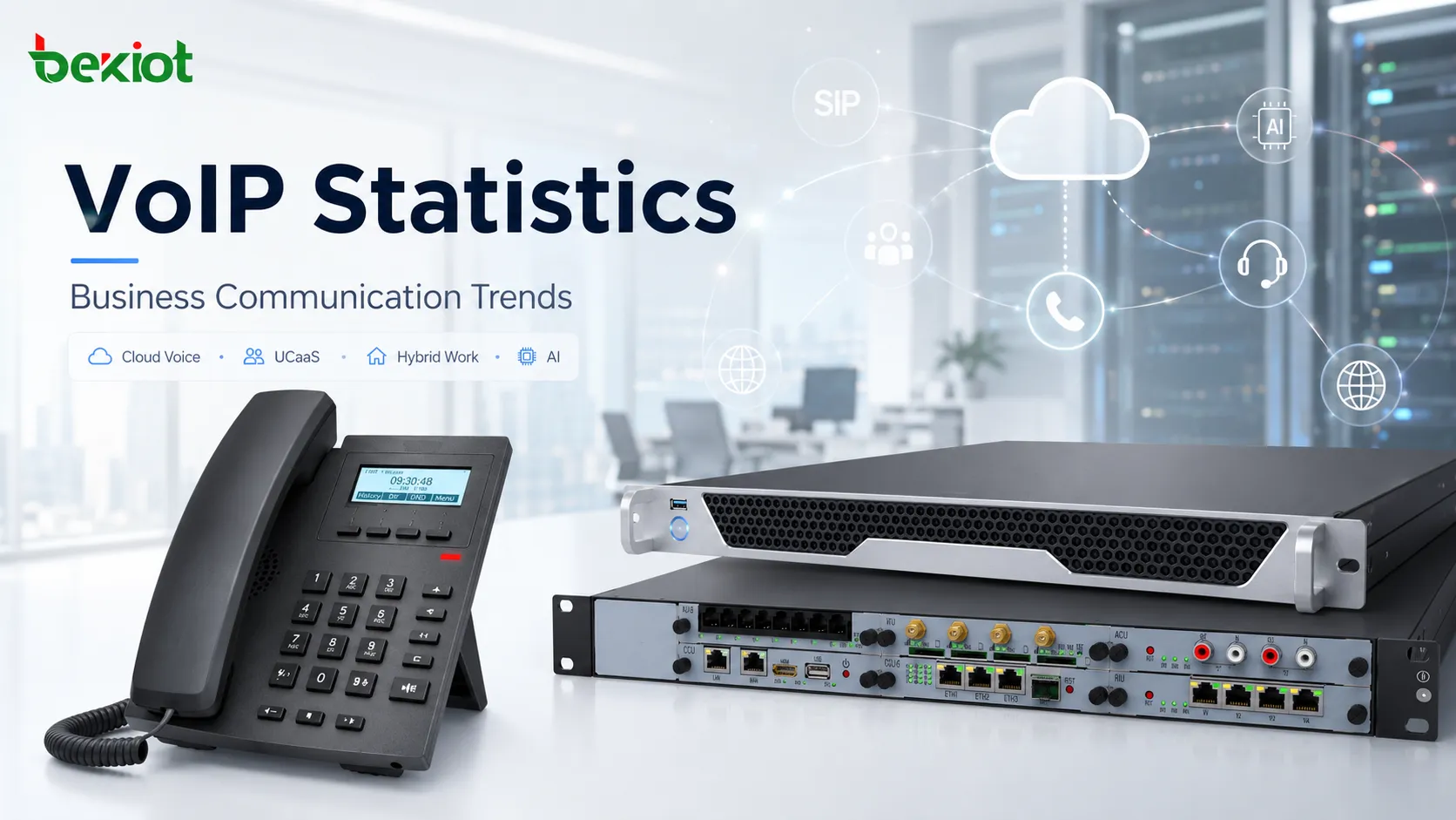 Últimas estadísticas de VoIP y análisis de tendencias de comunicación empresarial