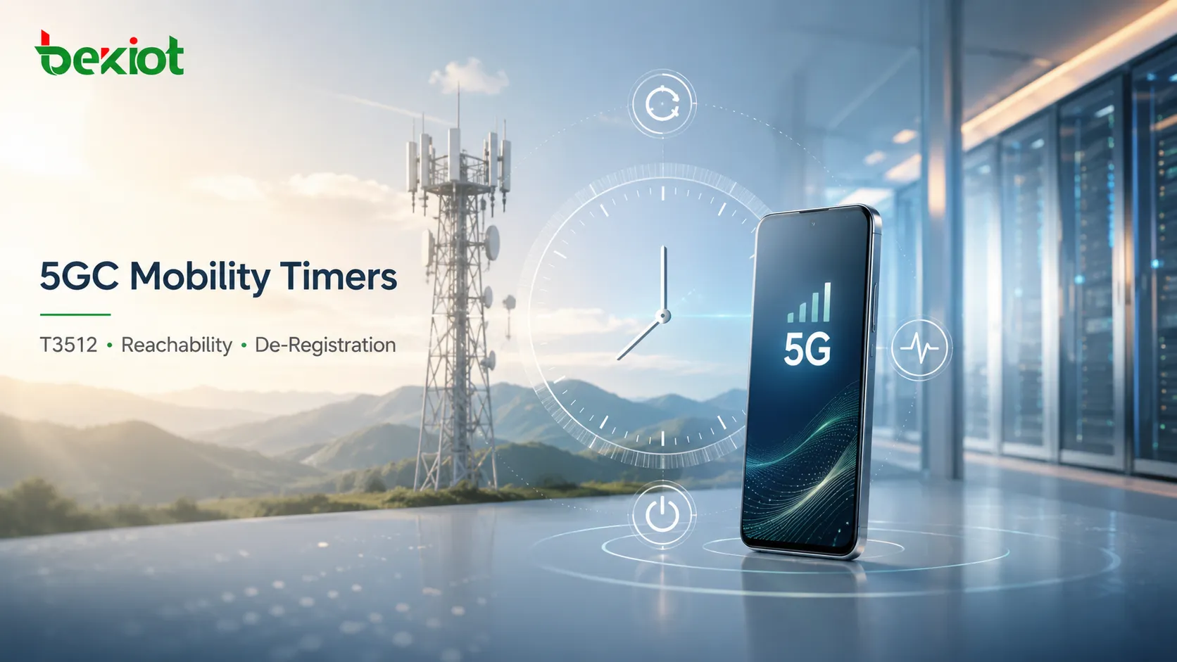 ¿Cómo mantienen tres temporizadores bajo control el registro en 5GC?