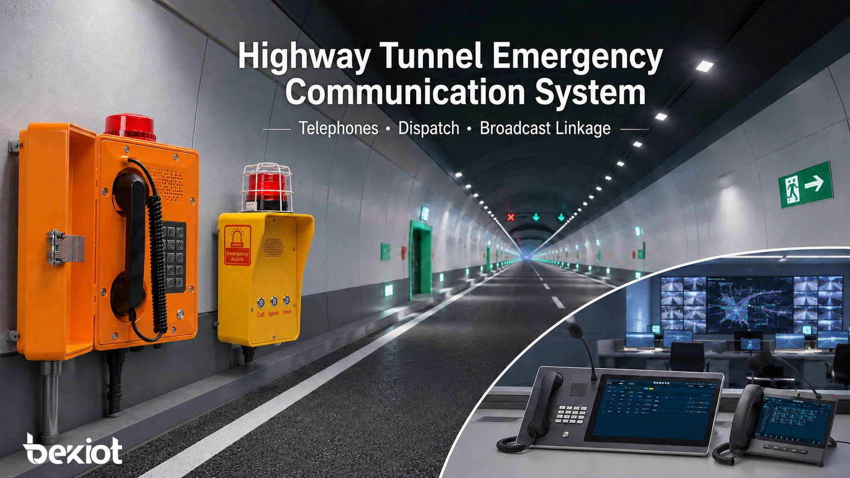 Solución Integrada de Comunicación de Emergencia y Despacho para Túneles de Carretera