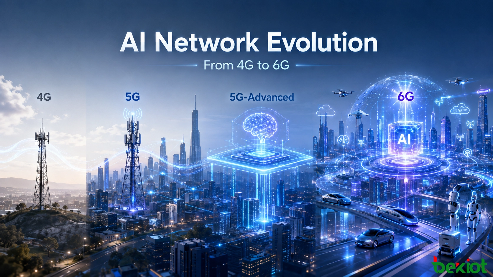 Cómo la IA está transformando las redes móviles desde 4G hasta 6G