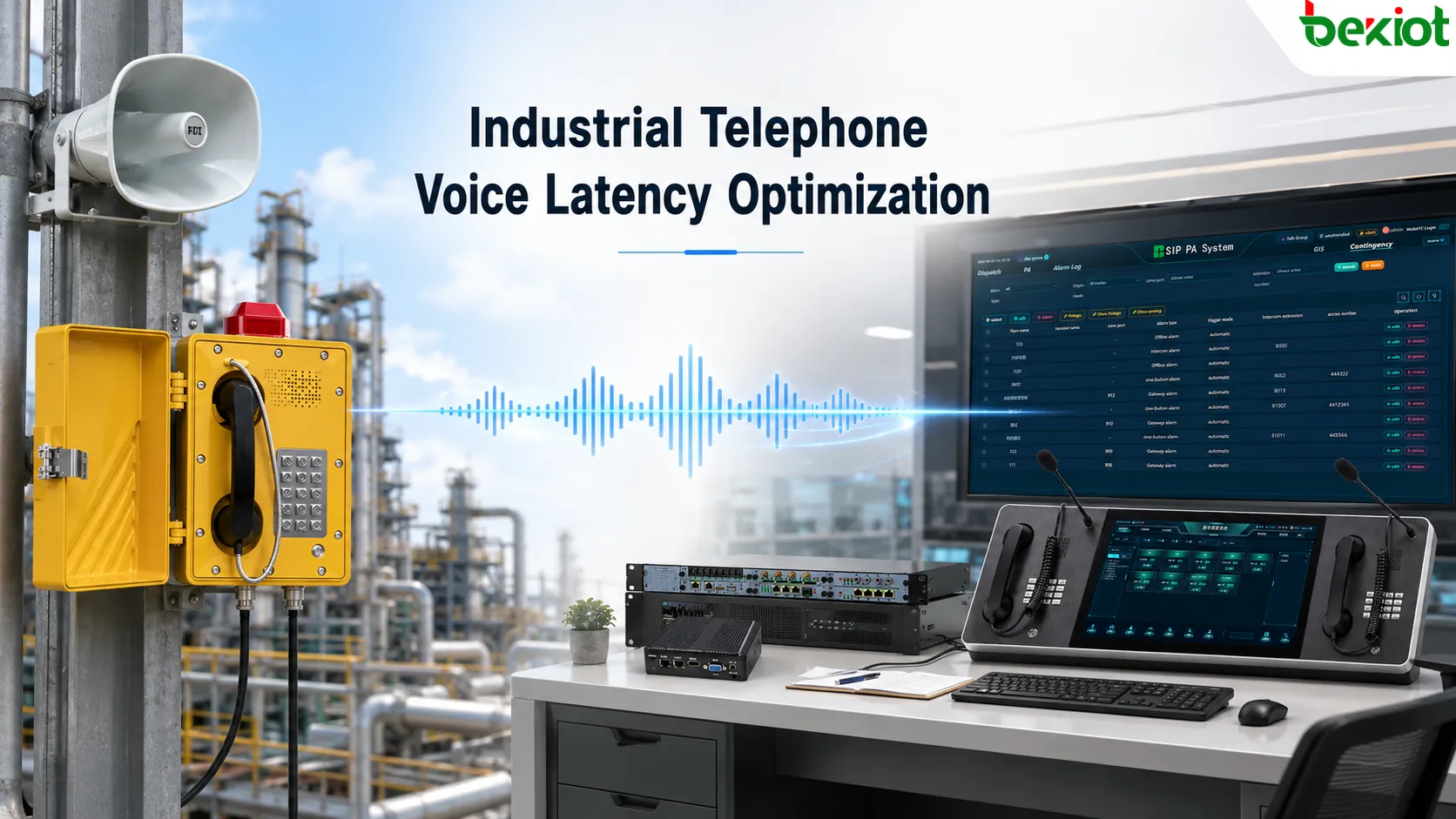 Optimización de la latencia de voz en teléfonos industriales: diseño integral del terminal a la plataforma