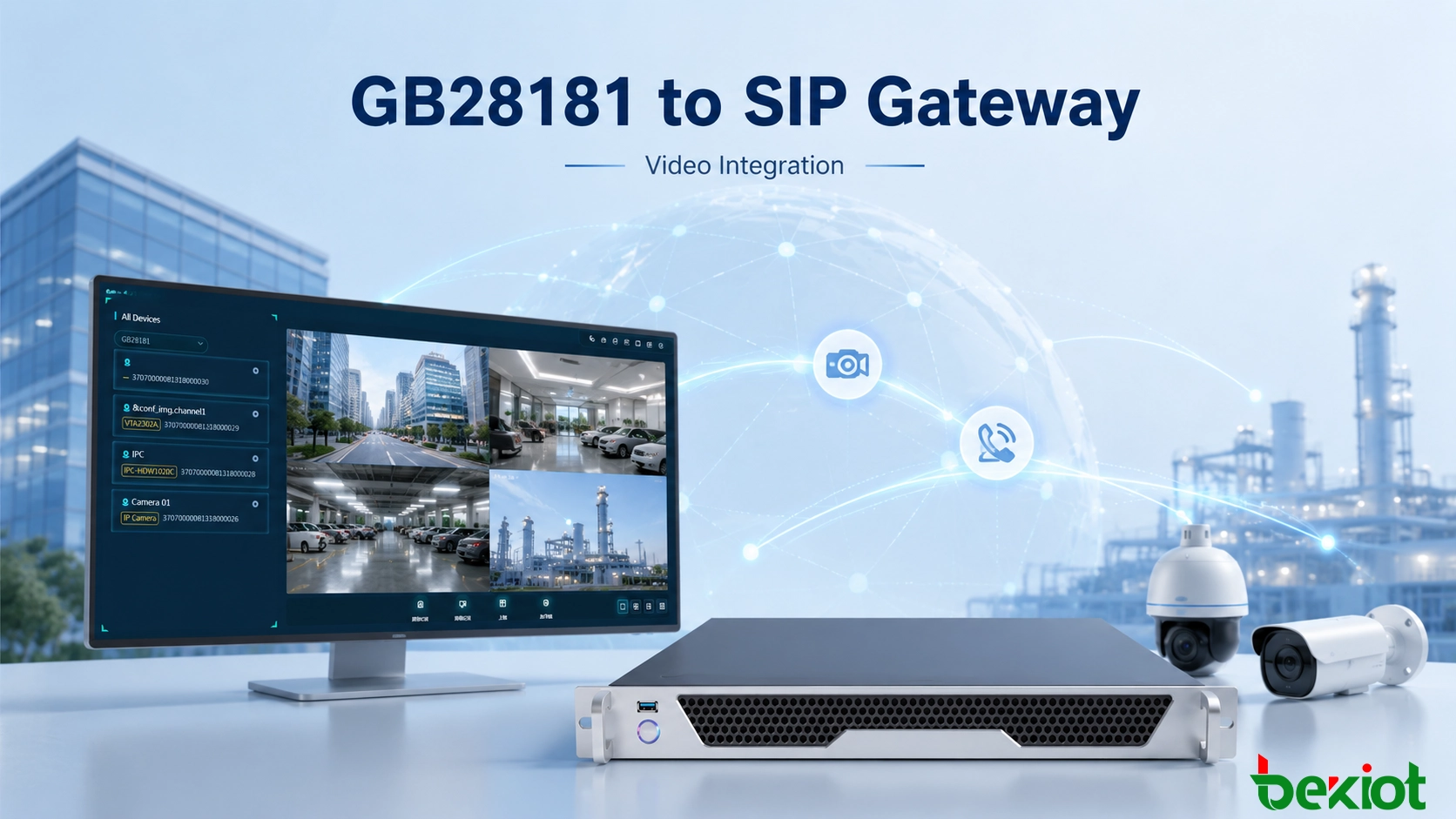 Solución de puerta de enlace GB28181 a SIP para la integración de video y comunicaciones unificadas
