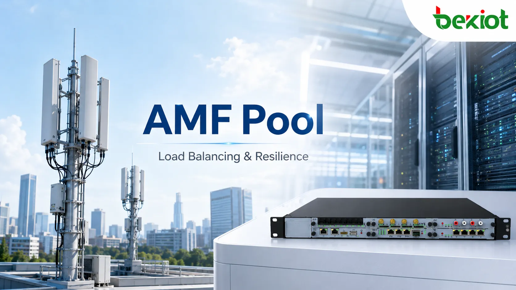 ¿Cómo proporciona un AMF Pool balanceo de carga y resiliencia?