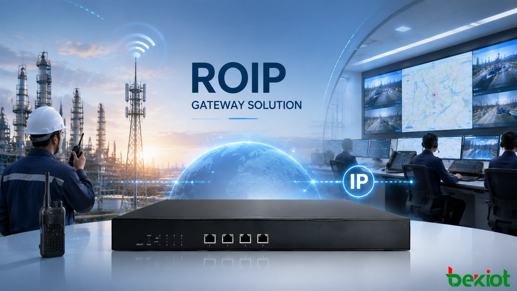 Cómo construir un sistema de comunicación de puerta de enlace ROIP para redes de radio e IP unificadas